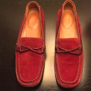 Timberland loafers , suede - burgundy.